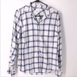 J. Crew Women’s Plaid Flannel, Perfect Fit Flannel, Women’s J. Crew, Button Down